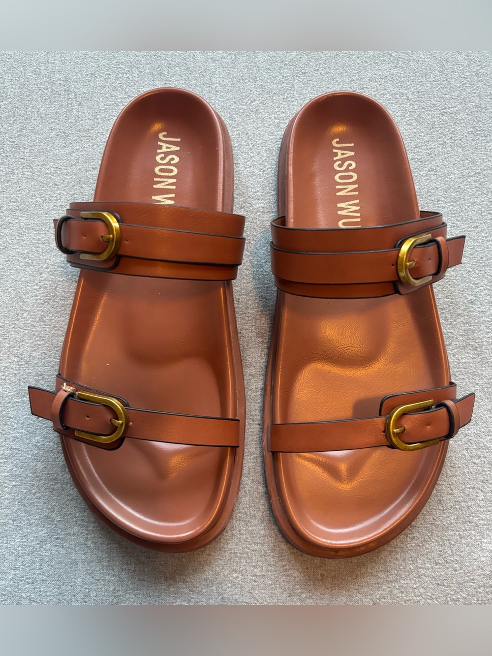 Jason Wu Rhonda Slides Tan Sandals